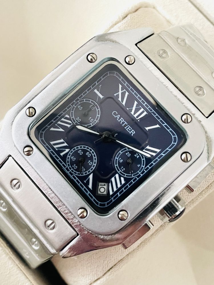 Cartier FullSet Santos Chronograph Classic Editon
