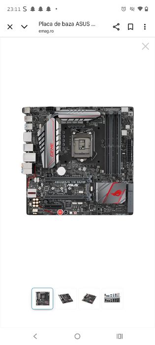 Vând placa ASUS MAXIMUS VIII GENE cu i 5-6600k