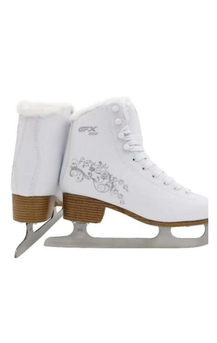 GFX фигурные коньки GF-222 белый 40 размер