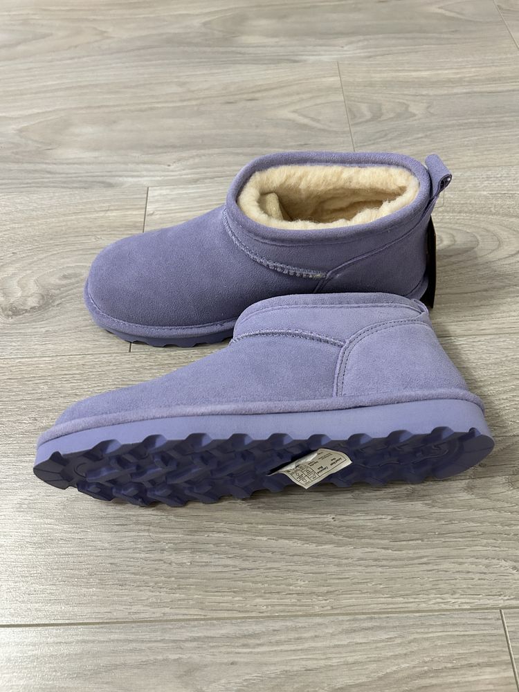 Ghete Bearpaw, noi, piele intoarsa