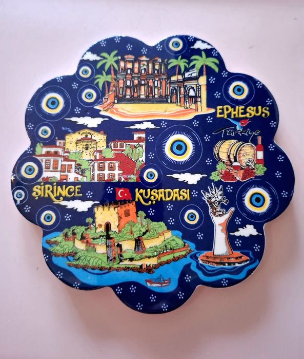 Trivet turcesc handmade – ceramică autentică part. 2