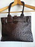 Furla ostrich skin
