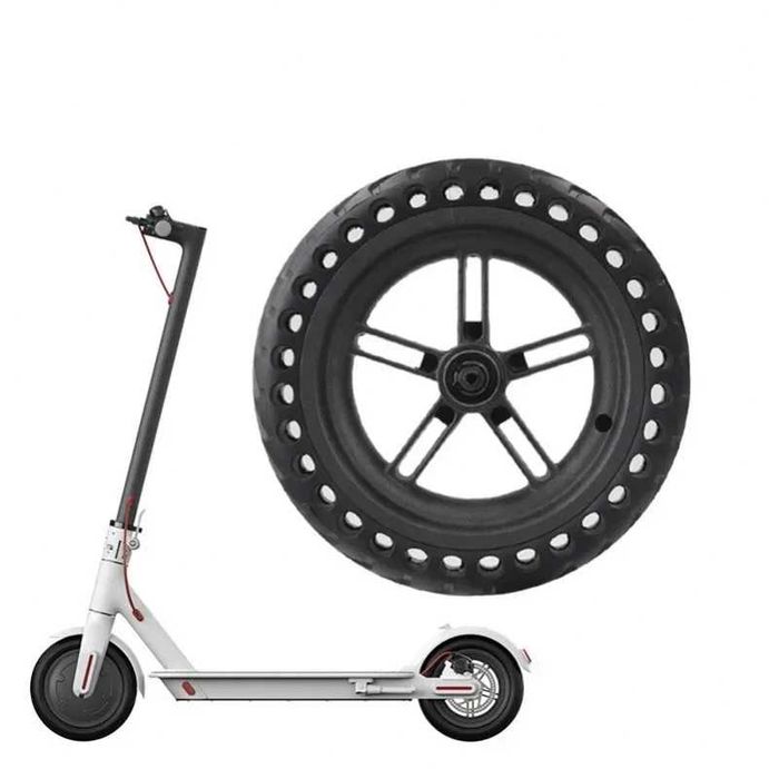 Roata spate cu cauciuc plin montat trotineta Xiaomi M365 1S Pro Pro 2