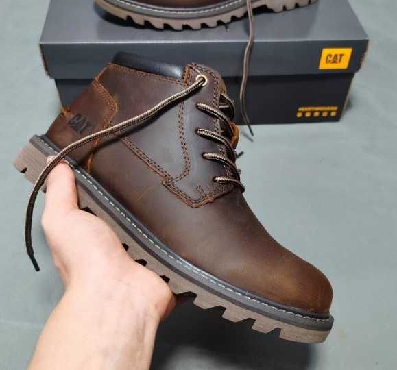 Мужские зимние ботинки кожаные CAT Colorado [39-44 размер]