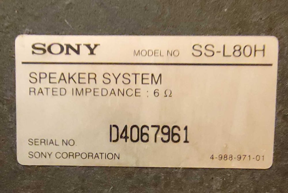 Тонколони SONY 2x6 oms