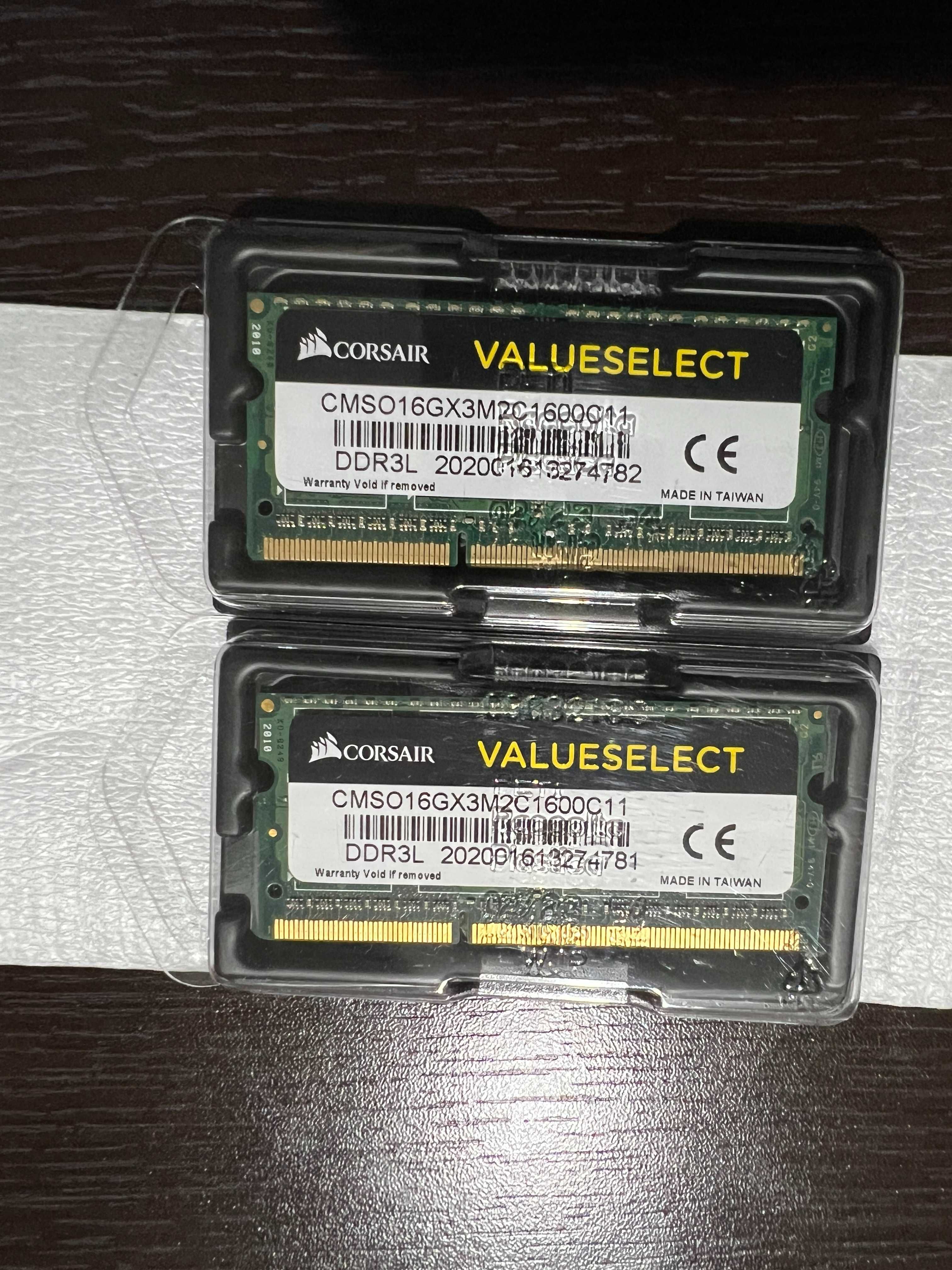 Memorie laptop Corsair ValueSelect 16GB (2x8GB), DDR3L, 1600MHz, CL11
