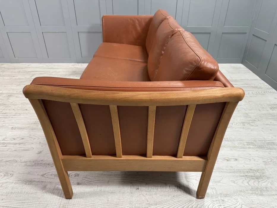 Датски диван 3-ка естествена кожа Д1089-Д