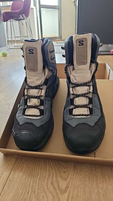Дамски туристически обувки Salomon QUEST ELEMENT GTX W Ebony/Rainy Day