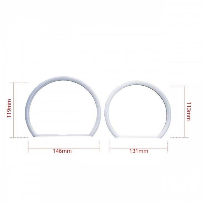 Kit inele Angel Eyes LED COTTON pentru BMW E46 far cu lupa sau fara