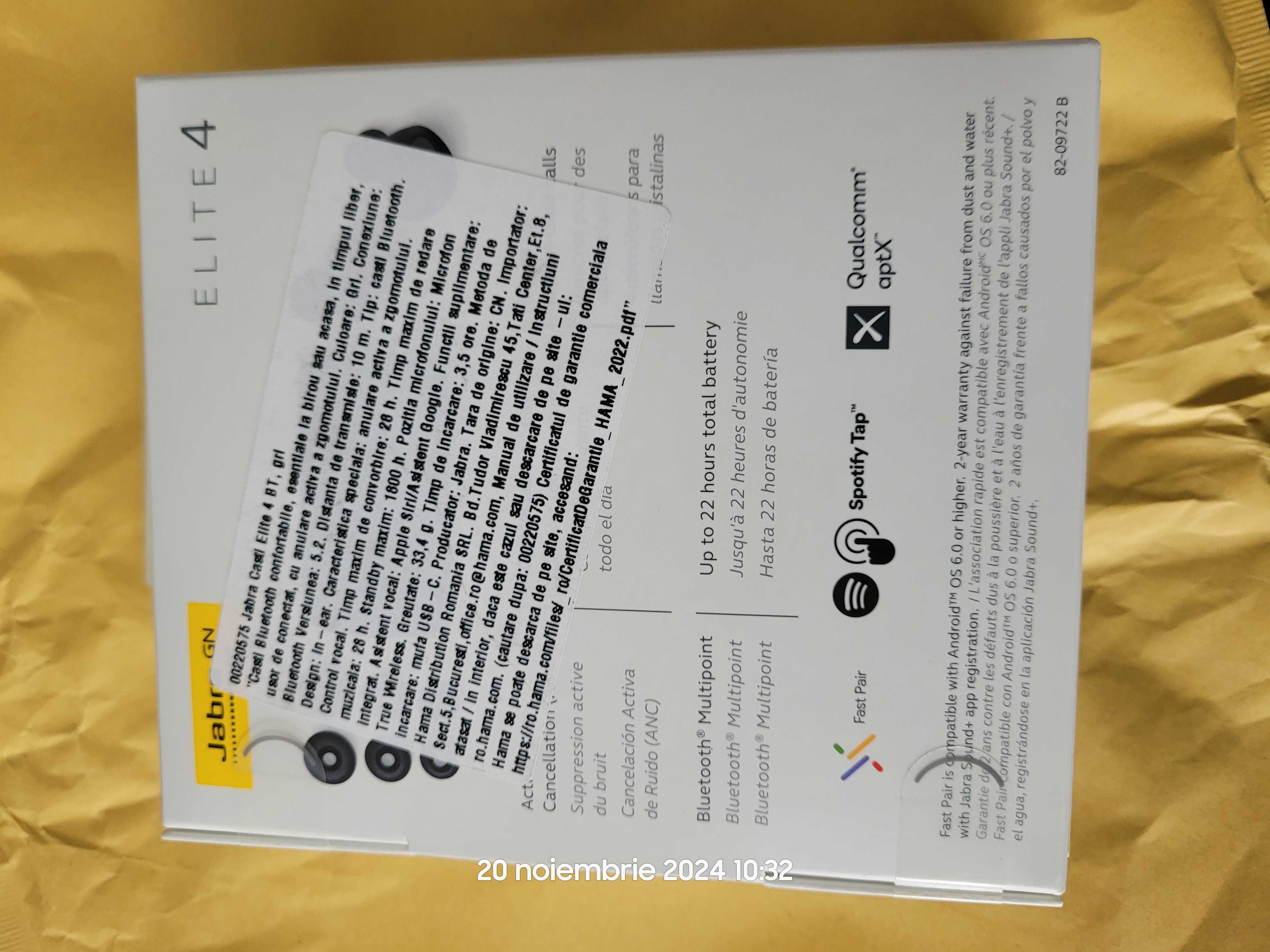 Casti Jabra Elite 4