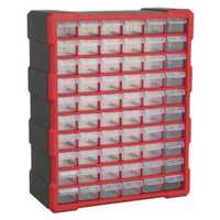 Шкаф органайзер с 60 чекмеджета за стена табло кутии
