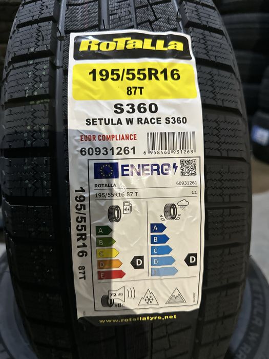 Нови Зимни Гуми ROTALLA S360 195/55R16 87T НОВ DOT 1955516