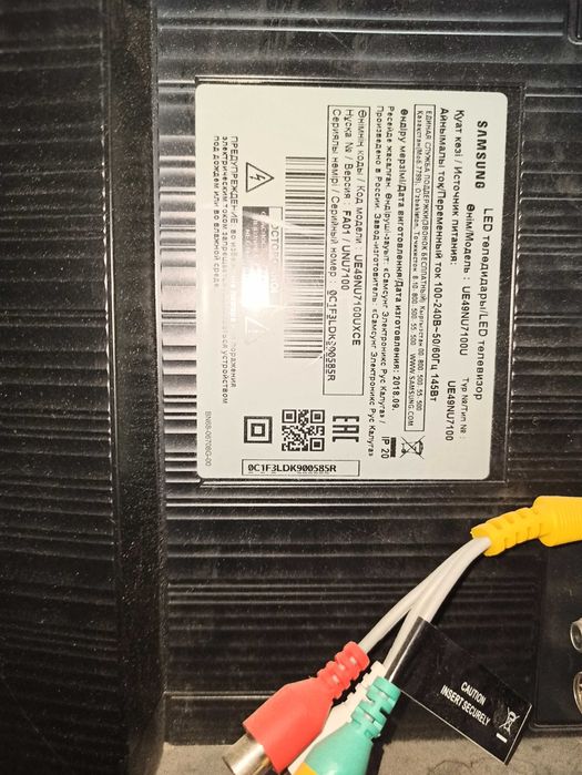 Телевизор Самсунг 49nu7100 на запчасти