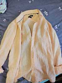 Рубашка лен Massimo Dutti размер L 50-52