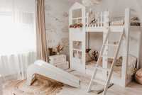 Pat casuta Montessori, mobila la comanda pentru copii, pat supraetajat