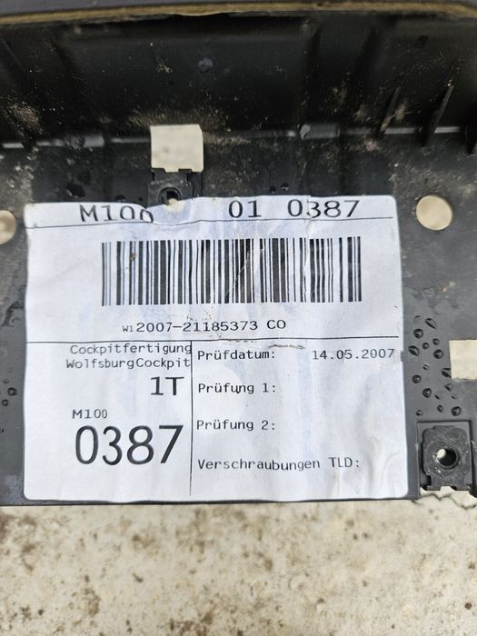 Planșă bord / kit airbag VW Touran 2007