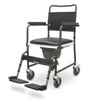 Комбиниран инвалиден стол за баня и тоалетна