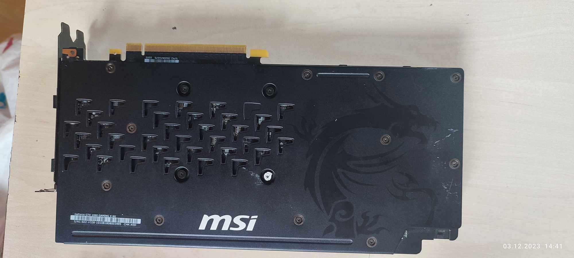 MSI Gaming X GTX 1060 6gb