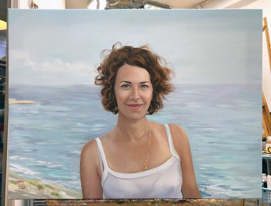 Cadoul perfect,portrete originale pictate ulei pe dupa fotografie