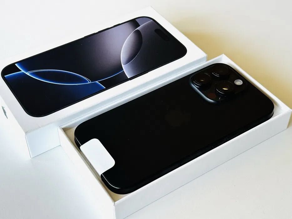 Iphone 16 Pro 128GB Black Titanium Гаранция 1 година