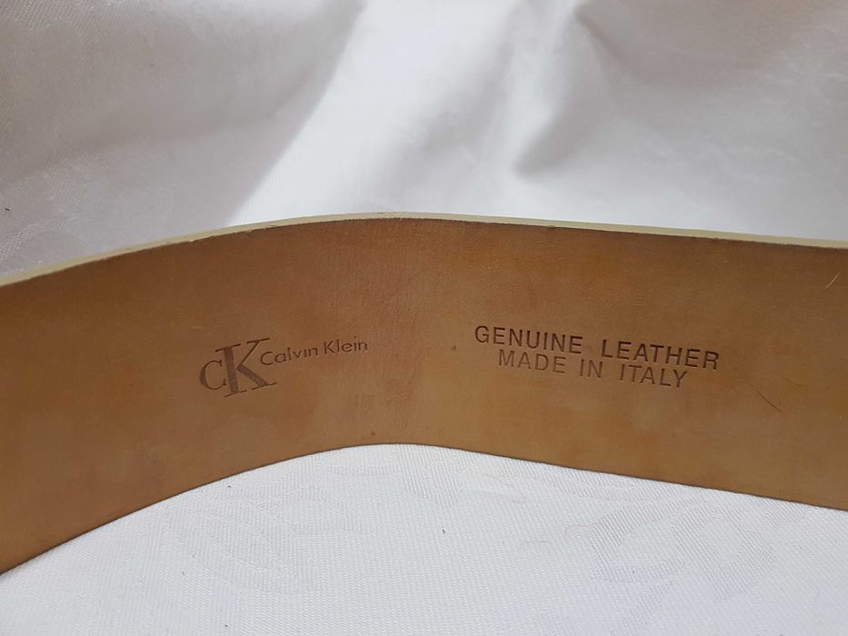 Curea dama noua Calvin Klein, din piele  maro deschis marimea S