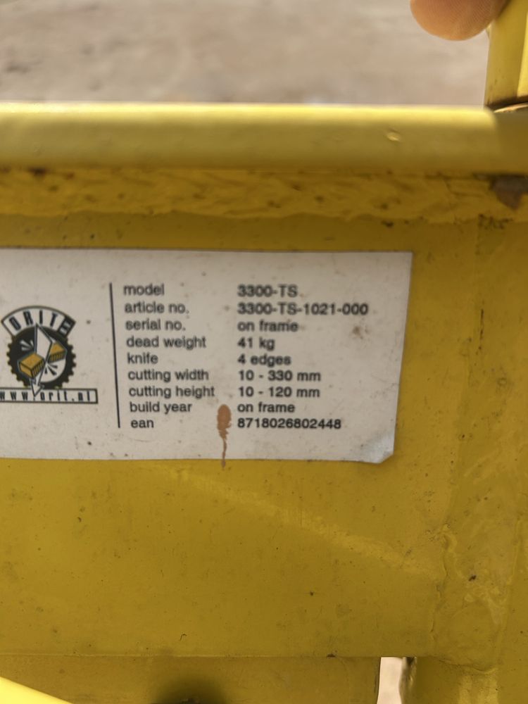 Ghilotina pavele/ caramida ORIT 3300 TS
