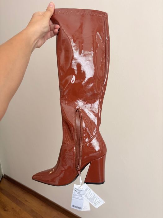 Кафяви ботуши Nine West