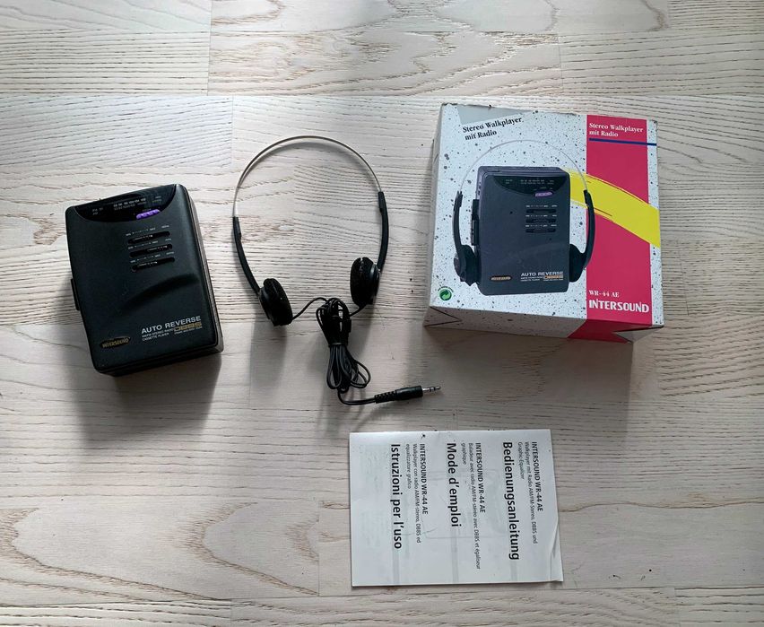 Walkman Intersound WR-44AE, Auto Reverse, Radio AM/FM, cu cutie