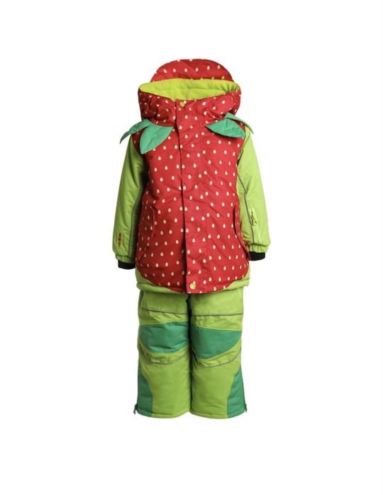 Costum de ski copii, model Capsunica, marime 110 si 116