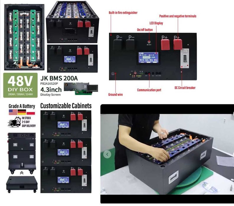 Battery Case (DIY) - Cutie baterie Lifepo4 280-350Ah