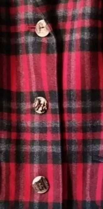 Jacheta din lână in carouri, pentru femei, XL