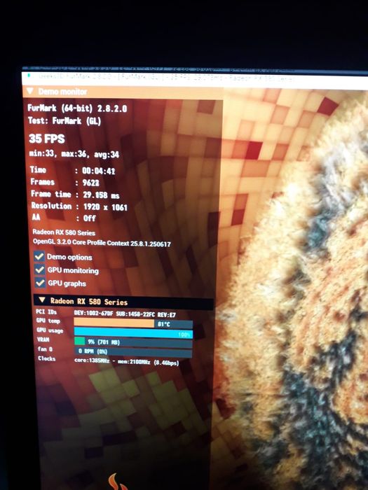 AMD Radeon Gigabute RX-580 8gb