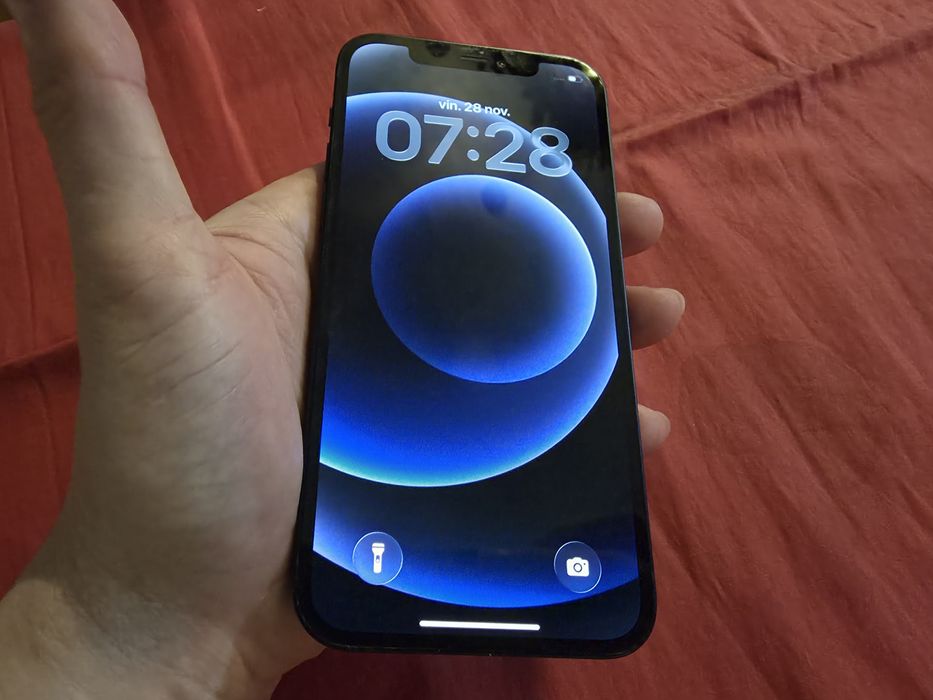 -Iphone 12, Negru, 256Gb, 4Ram, bat: 100%, Negru, stare foarte buna, d