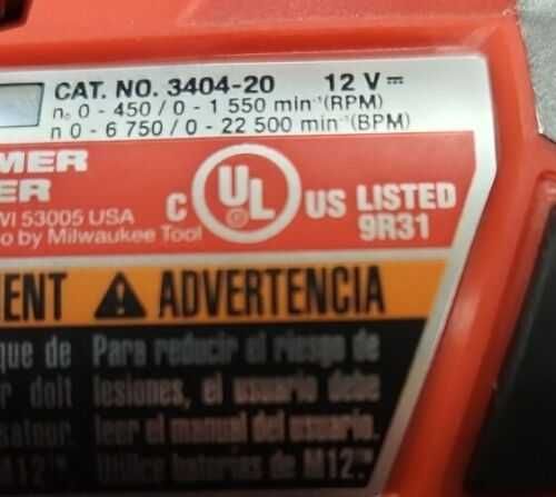 Milwaukee 3404 / 3453 masina  gaurit cu percutie si impact FPD2 / FID2
