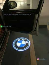 БМВ Штатная подсветка дверей логотип авто LED тюнинг подарок мужчине