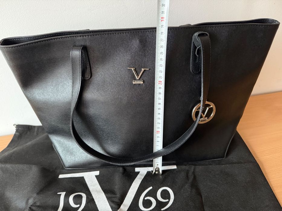 Оригинална дамска чанта Versace – естествена кожа, Made in Italy