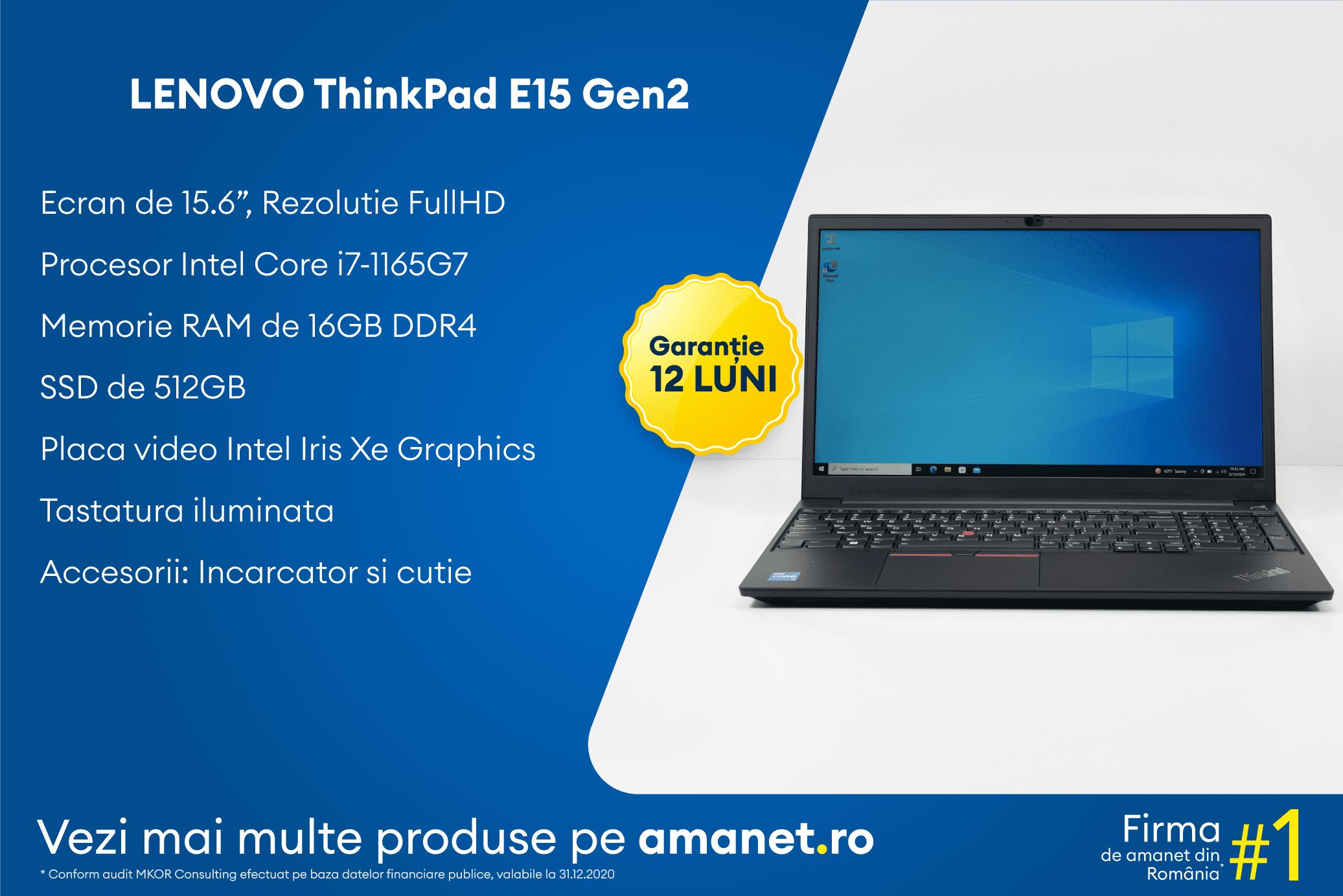 Laptop Lenovo ThinkPad E15 Gen2 - BSG Amanet & Exchange