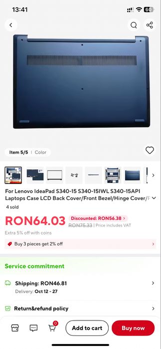 Vand Lenovo Ideapad S340