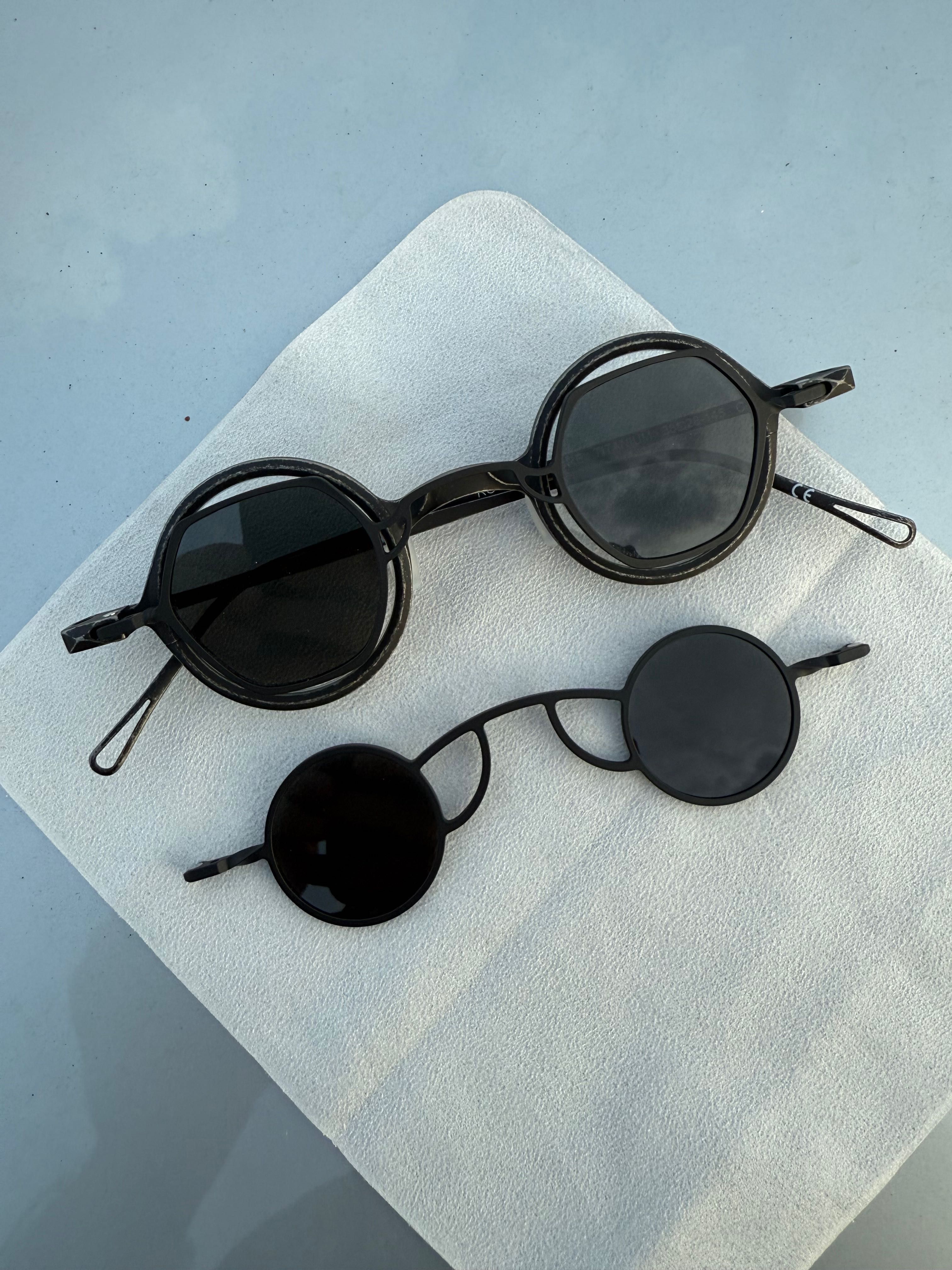Ochelari Vedere Soare Rotund Clip Magnet