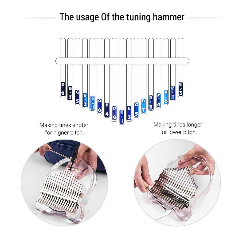 Instrument muzical cu 17 note, Kalimba, mini-pian