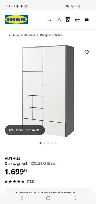 Dulap ikea Visthus, ca nou