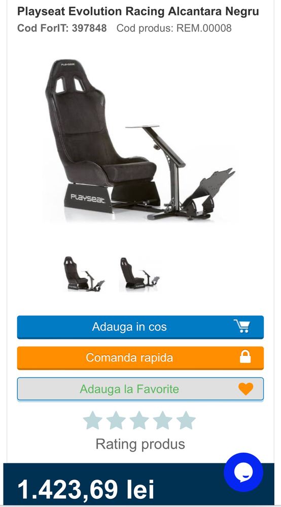 Suport volan gaming Playseat Evolution