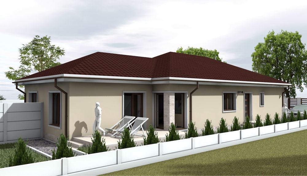 Duplex în Mosnita Noua(sat Albina),parter,pret 105.000€,la cheie!