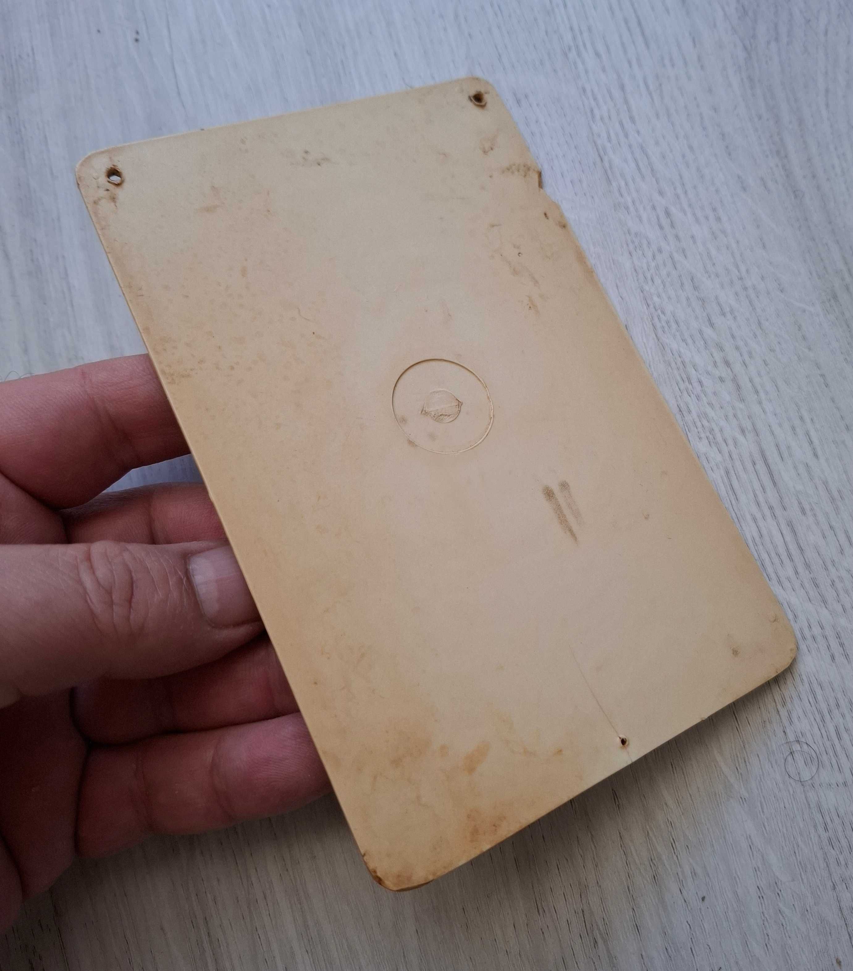 Placheta placuta de avertizare - colectie - comunista - vintage