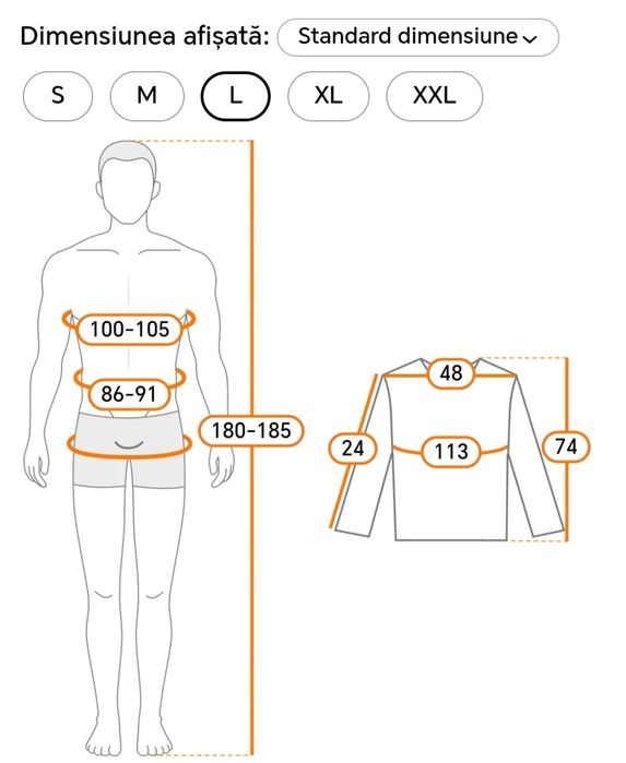 tricou nou mărimea L