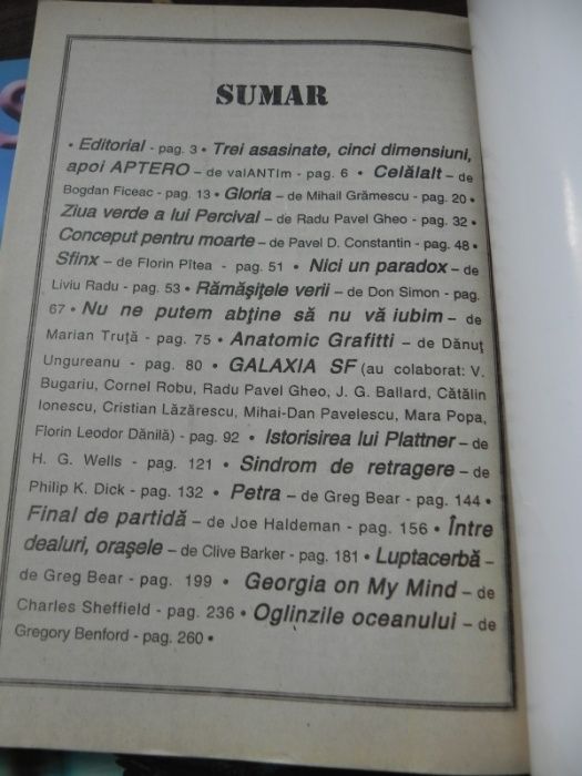 almanahuri sf Anticipatia Solaris Helion Ziarul magazin 1980 1981 1982