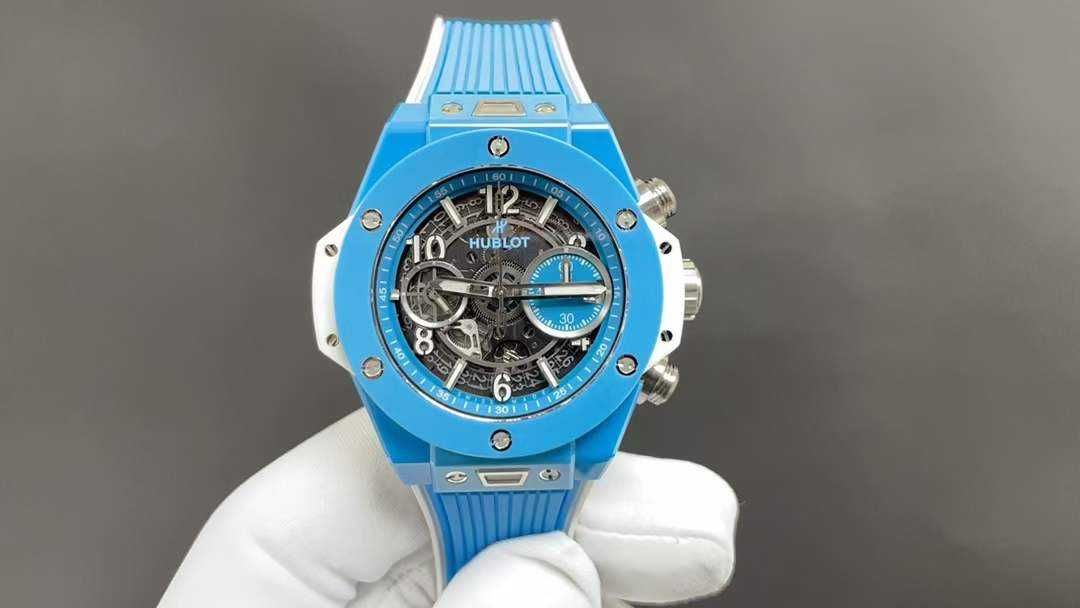 HB Big Bang Unico Ceramic Blue-White