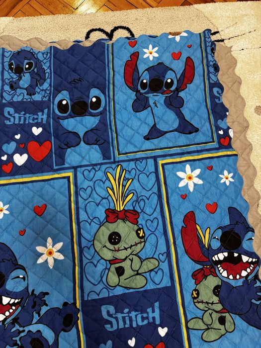 Чисто ново шалте/ покривало за легло,  Стич 150/220