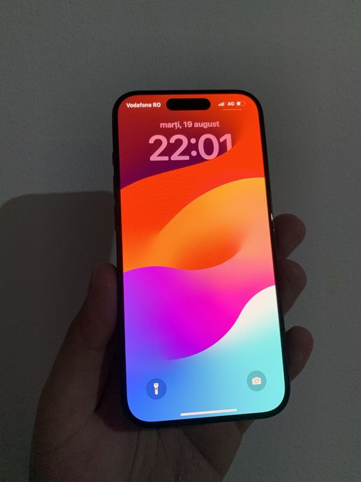 iPhone 15 Pro Black Titanium Baterie100% 128GB ca NOU!