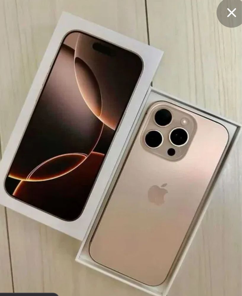 Apple iphone 16 pro 8/256 почты новый йомкость-100%  desert titanium